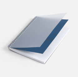 Блокнот на пружине Novalis, синий