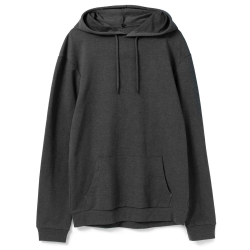 Толстовка с капюшоном унисекс Hoodie, серый меланж (антрацит), размер XL