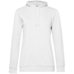 Толстовка с капюшоном женская Hoodie, белая, размер L