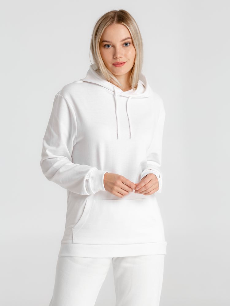 Толстовка с капюшоном унисекс Hoodie, белая, размер 3XL