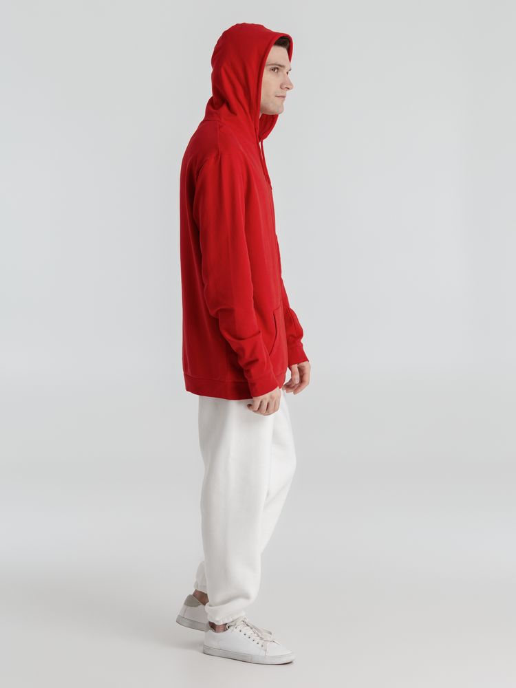 Толстовка с капюшоном унисекс Hoodie, красная, размер S