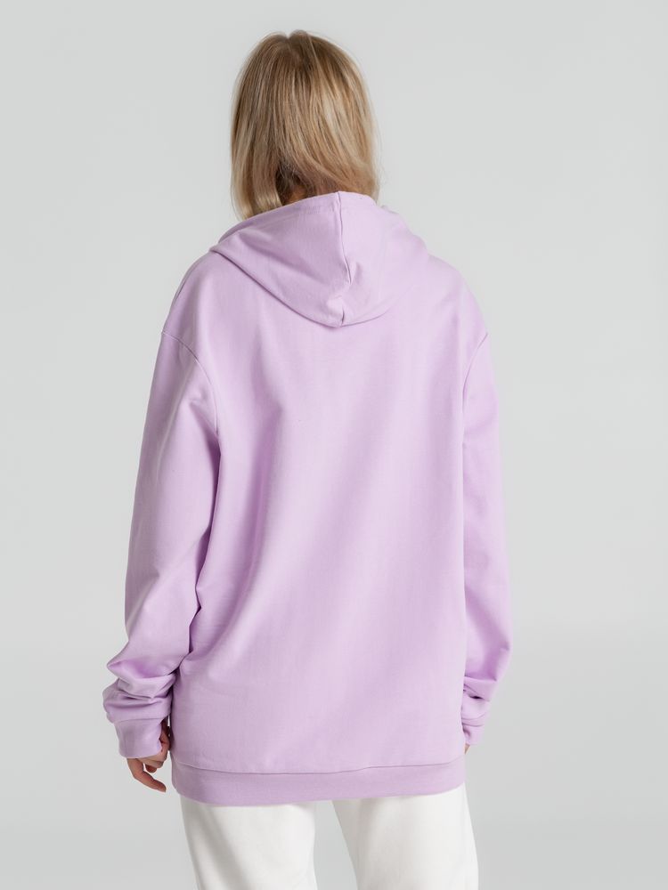 Толстовка с капюшоном унисекс Hoodie, сиреневая, размер L