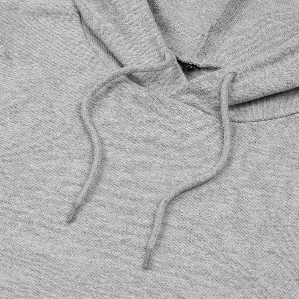 Толстовка с капюшоном унисекс Hoodie, серый меланж, размер XS