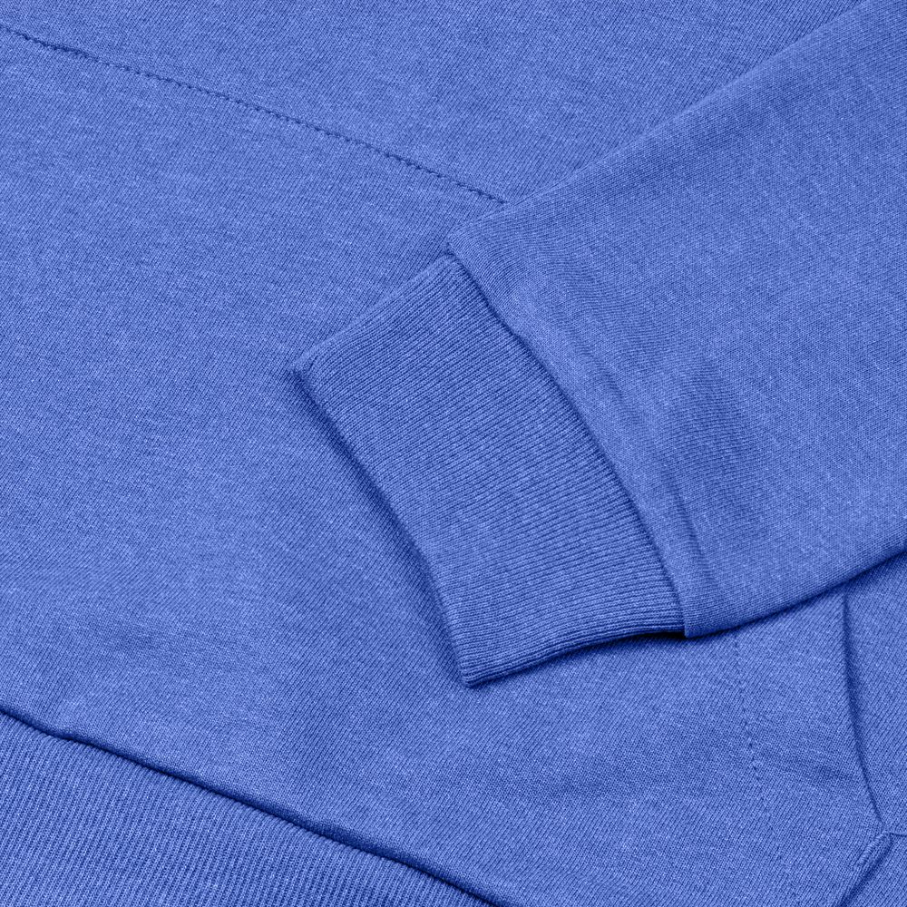 Толстовка с капюшоном унисекс Hoodie, ярко-синий меланж, размер XXL