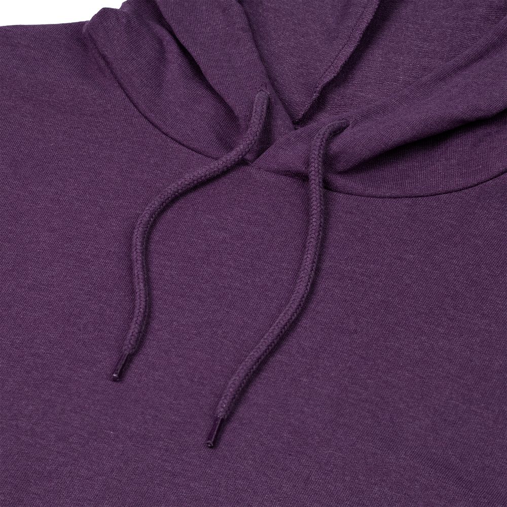 Толстовка с капюшоном унисекс Hoodie, фиолетовый меланж, размер XS