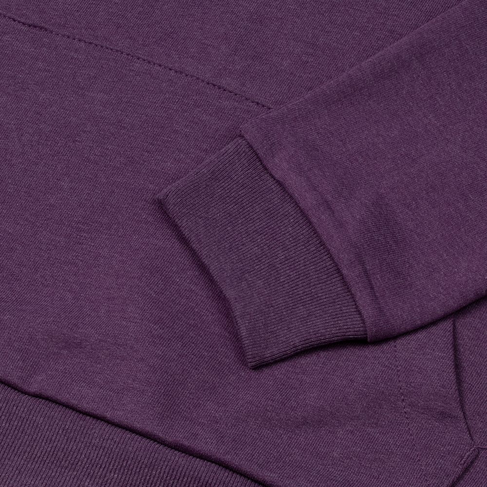 Толстовка с капюшоном унисекс Hoodie, фиолетовый меланж, размер XXL