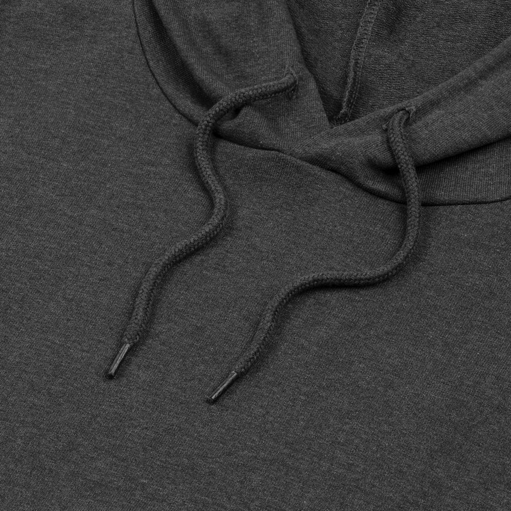 Толстовка с капюшоном унисекс Hoodie, серый меланж (антрацит), размер M
