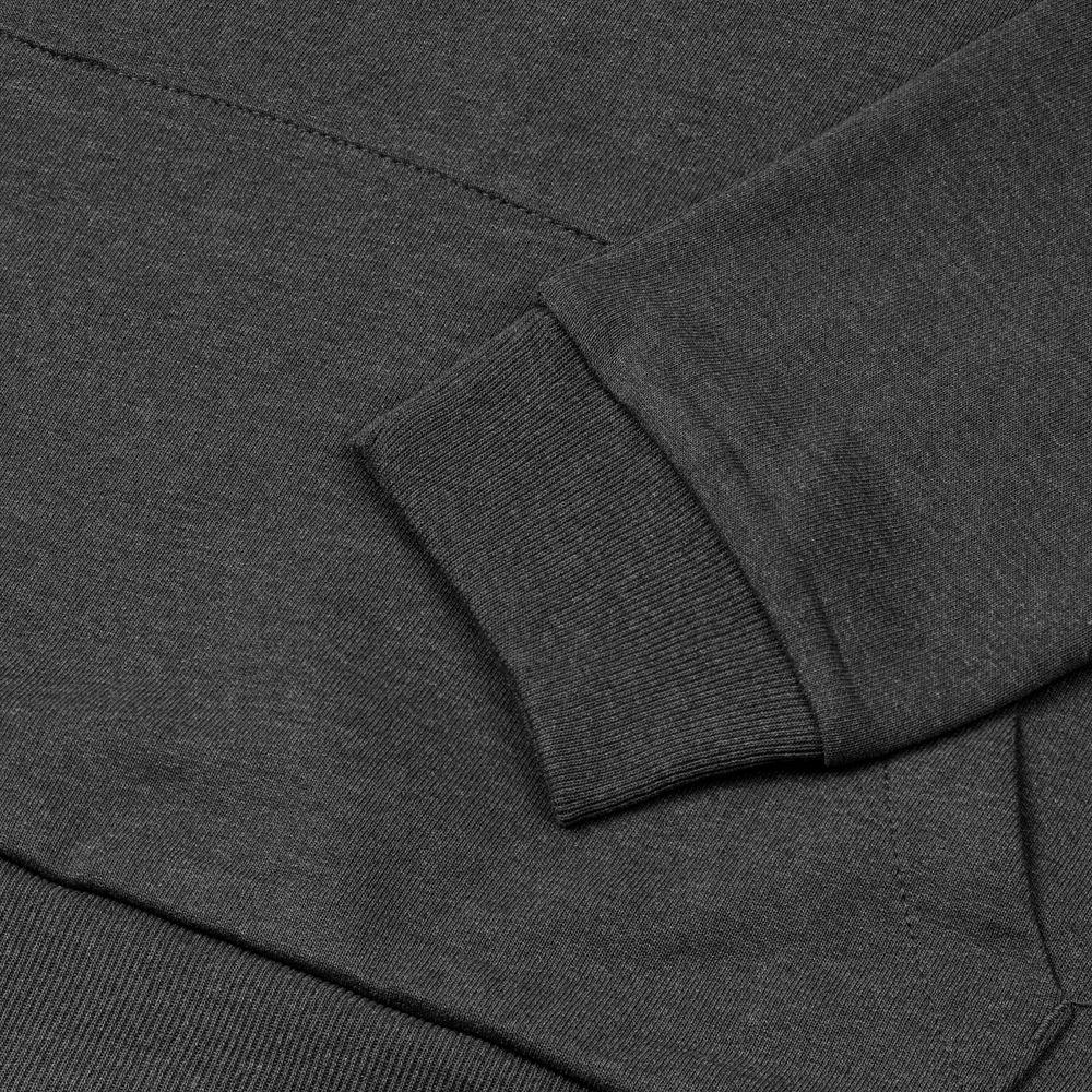 Толстовка с капюшоном унисекс Hoodie, серый меланж (антрацит), размер M