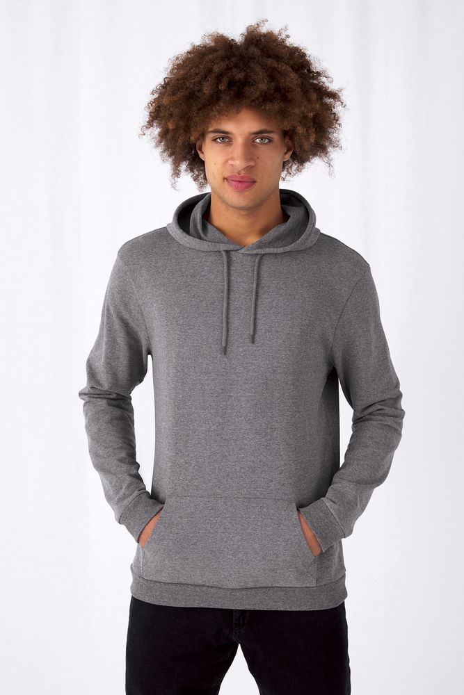 Толстовка с капюшоном унисекс Hoodie, серая (стальная), размер XS