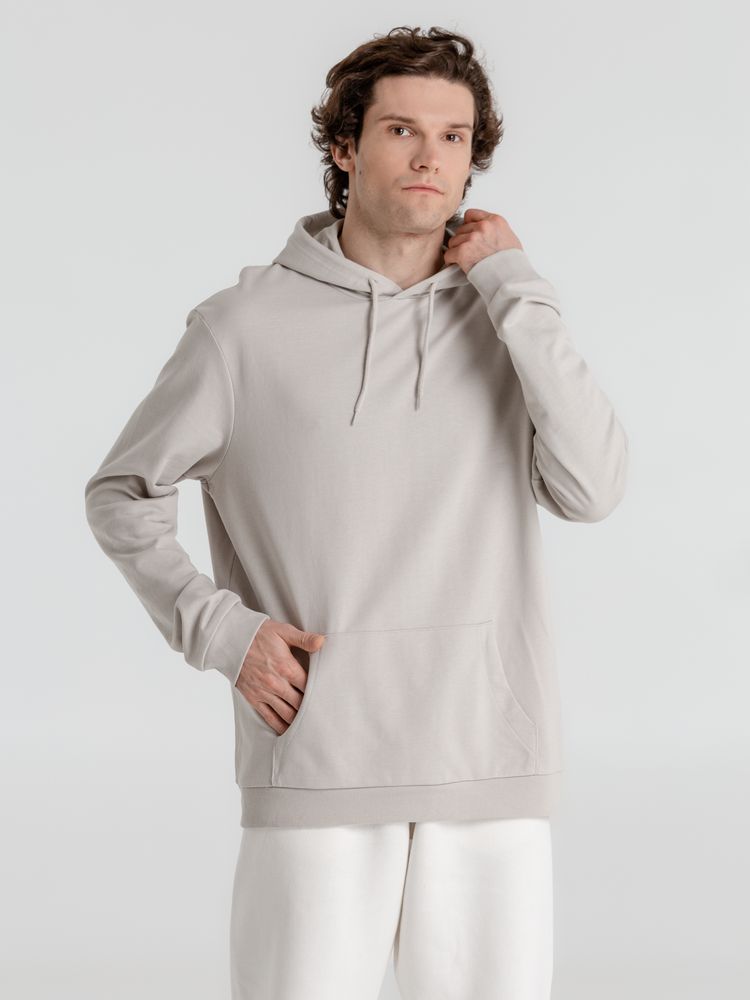 Толстовка с капюшоном унисекс Hoodie, дымчато-серая, размер S