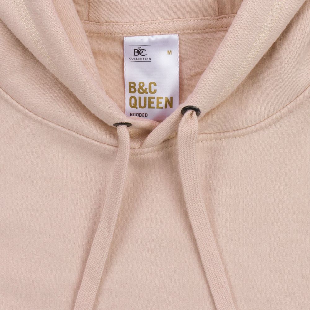 Толстовка с капюшоном женская Queen, белая, размер S
