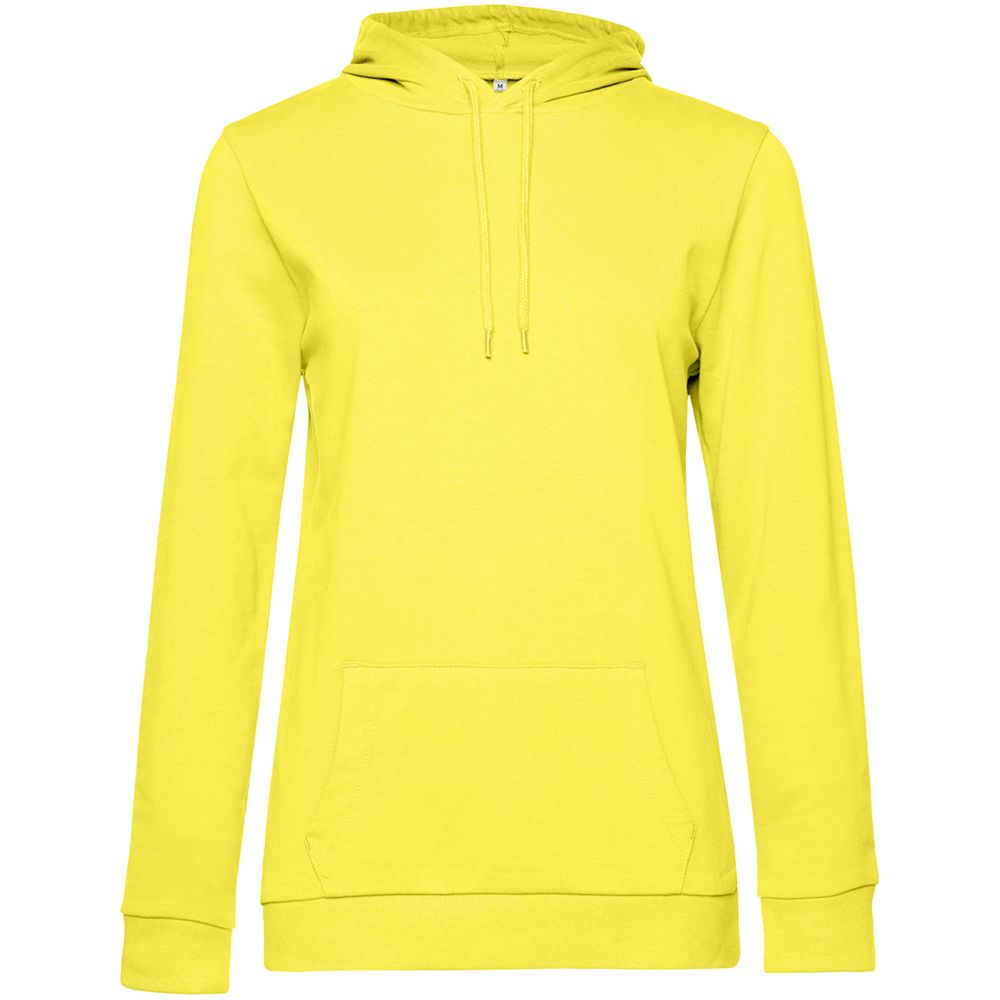 Толстовка с капюшоном женская Hoodie, желтая, размер M