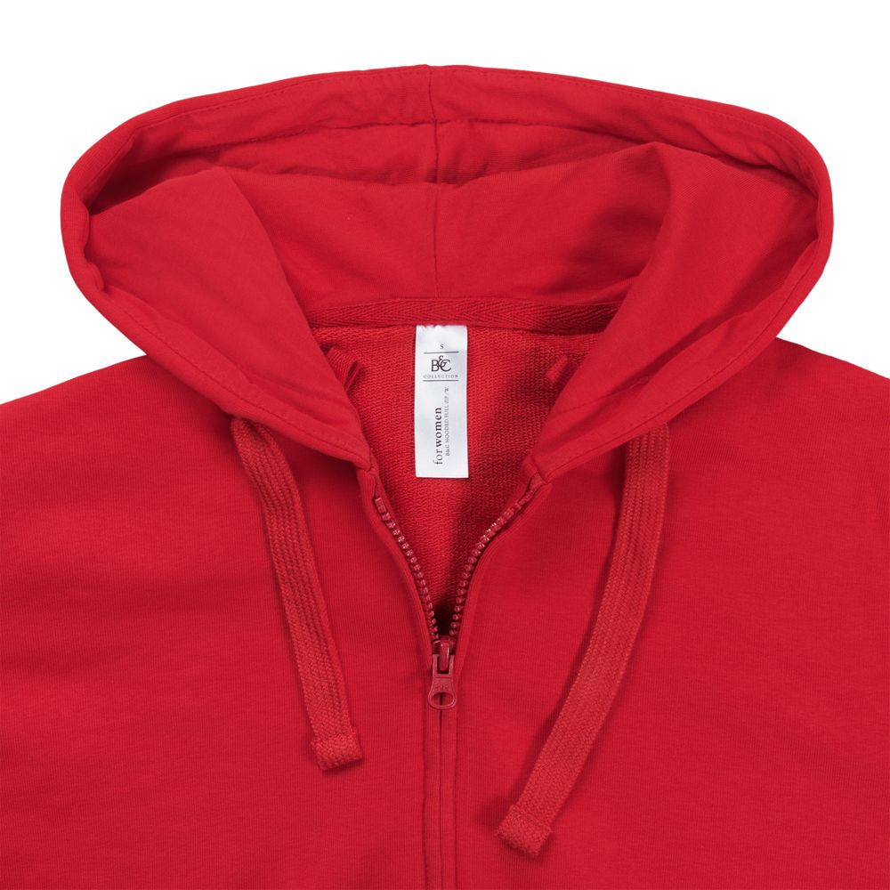 Толстовка женская Hooded Full Zip красная, размер L