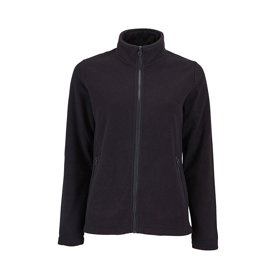 Толстовка на молнии женская NORMAN WOMEN, черный, 2XL, 100% п/э, 220 г/м2