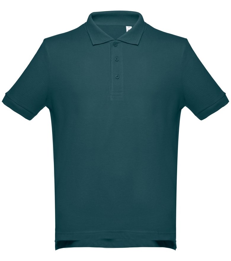 Рубашка-поло мужская ADAM, морская волна, 3XL, 100% хлопок, плотность 195 г/м2