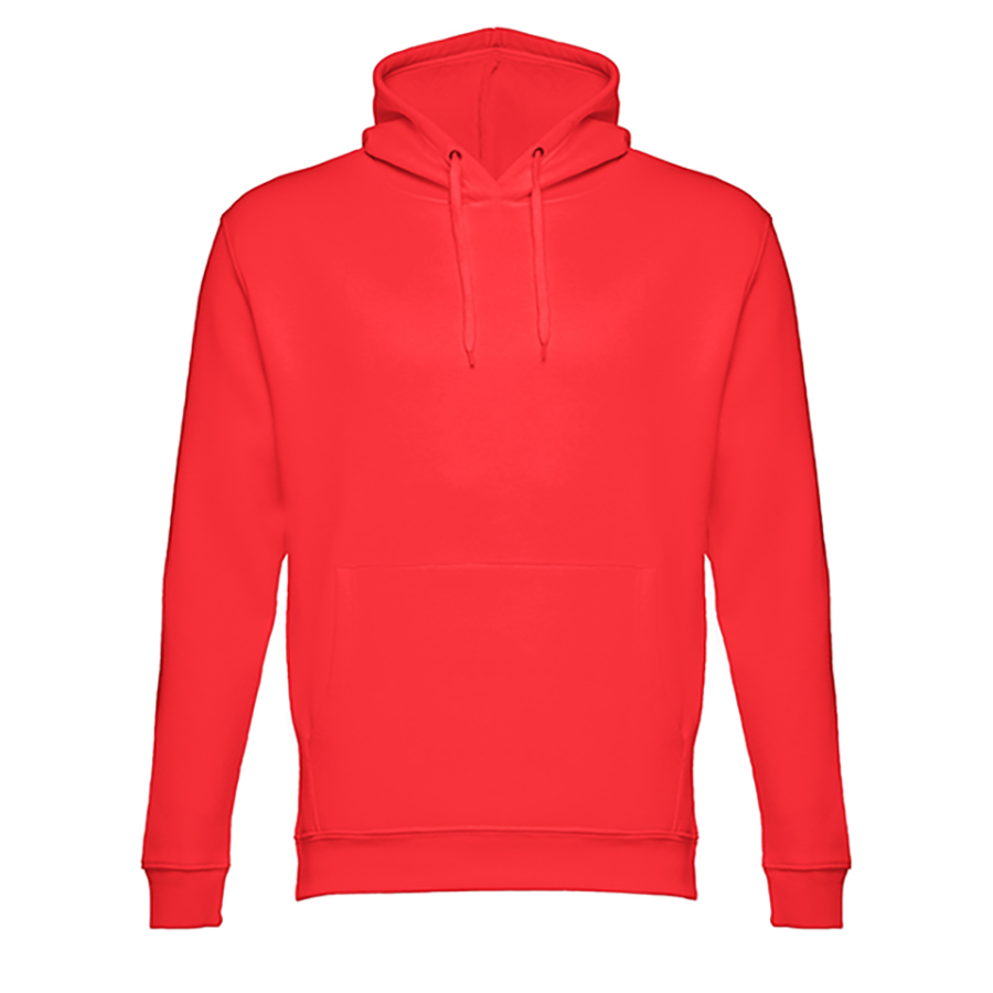 Толстовка мужская с капюшоном PHOENIX, красный, 2XL, 50% хлопок, 50 полиэстер, плотность 320 г/м2
