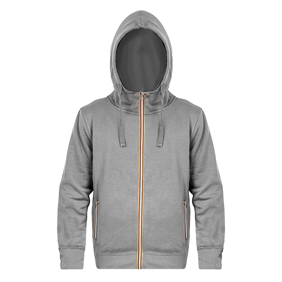 Толстовка мужская LAS VEGAS MAN, серый меланж, 2XL, 80% хлопок, 20% полиэстр, 280 г/м2