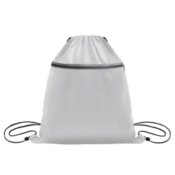 Рюкзак мешок "Shift" со светоотражающей молнией, белый, 36*41 см, полиэстер 210D