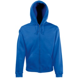 Толстовка "PREMIUM HOODED SWEAT JACKET", ярко-синий_L, 70% х/б, 30% п/э, 280 г/м2