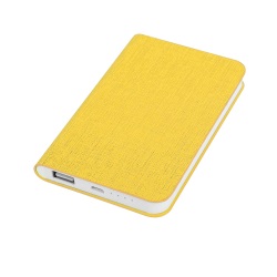 Универсальный аккумулятор "Provence" (5000mAh),желтый, 7,5х12,1х1,1см, искусственная кожа,пл