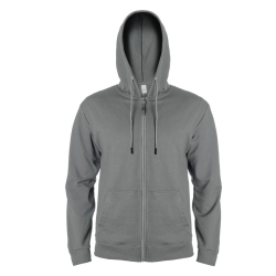 Толстовка мужская на молнии с капюшоном EVEREST 2, т-сер, XL, 50 % хлопок, 50% полиэстер, 260 г/м2