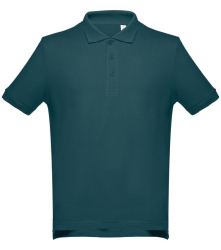 Рубашка-поло мужская ADAM, морская волна, 3XL, 100% хлопок, плотность 195 г/м2