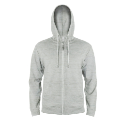 Толстовка мужская на молнии с капюшоном EVEREST 2, св-с.м, XL, 50 % хлопок, 50% полиэстер, 260 г/м2