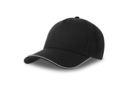 Бейсболка REFLECT-S, 5 клиньев, черный, 100% перераб. полиэстер.200 г/м2, металлическая застежка