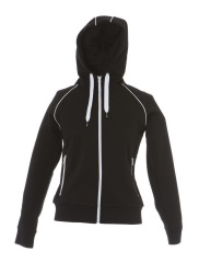 Толстовка женская "SIVIGLIA" ,черный, 2XL, 80% полиэстер, 20% хлопок, 320 г/м2
