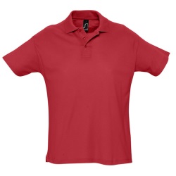 Рубашка поло мужская SUMMER II, красный, XL, 100% хлопок, 170 г/м2
