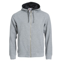 Толстовка мужская Classic Hoody Full Zip, меланж _L, 85% хлопок, 15% вискоза, 300 грм2