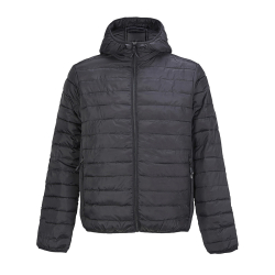 Куртка мужская "STREAM HOODED", черный, XL, таффета 280 Т, 100% полиэстер