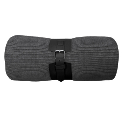 Плед "Belt"; серый; 130 х 180 см; 100% акрил, с поясом