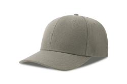 Бейсболка BEAT-S, 6 клиньев, пластиковая застежка, серый, 100% переработанный полиэстер, 300 г/м2